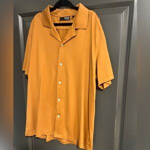 Men's Burnt Orange Short Sleeve Shirt